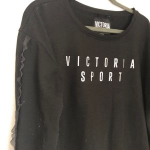 Victoria Sport Black Crew Sweater